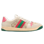 Wms Gucci Screener Distressed Sneakers