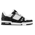 Louis Vuitton LV Trainer Sneaker 'Black Monogram Denim'