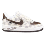 Louis Vuitton x Off-White x Nike AF1 Damier Heat Check (Custom)