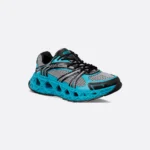 B35 NXXT - Neon Blue and Black Technical Fabric with Gray Technical Mesh