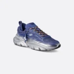 DIOR AND LEWIS HAMILTON B44 Blade Sneaker – Gradient Blue and Silver-Tone Mesh with Gradient Blue and Silver-Tone Technical Fabric